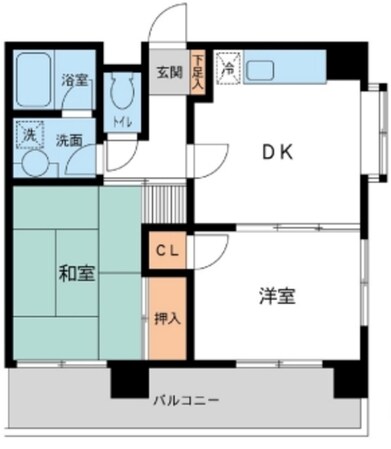 日宝コートヒルズ洋光台Ⅳの物件間取画像